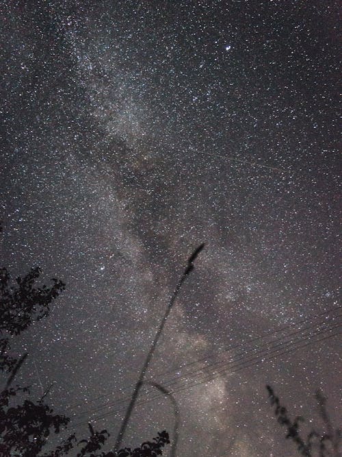 Kostenloses Stock Foto zu abend, astrofotografie, aufnahme von unten