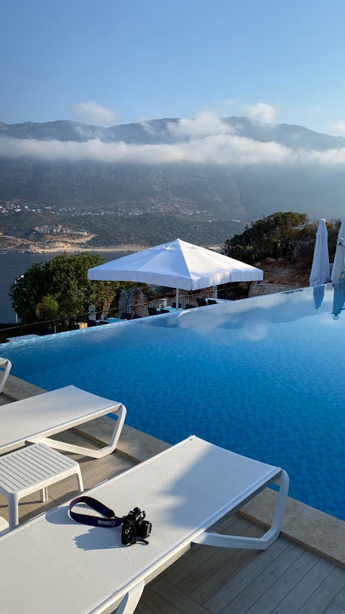 A Swimming Pool on a Rooftop