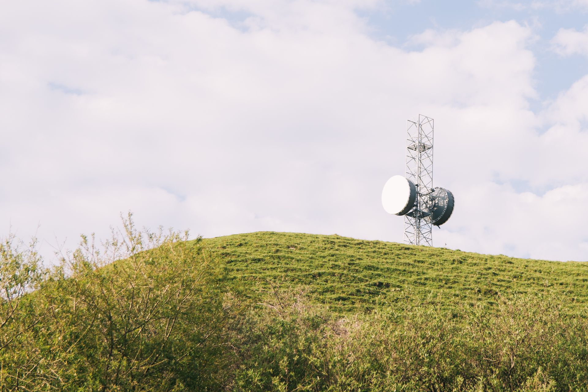 Satellite Tower on a Hill