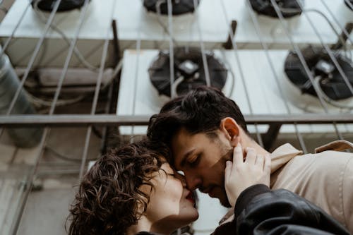 Free Close-Up Photo of an Intimate Couple Stock Photo