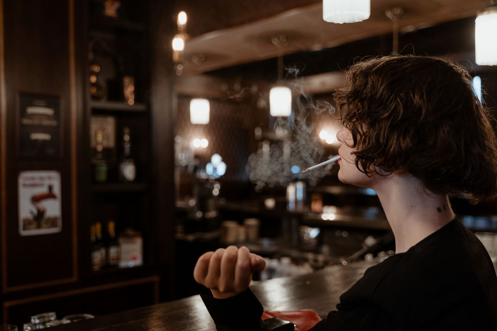 The smoky pub