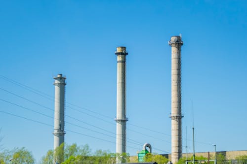 Kostnadsfri bild av blå, fabrik, industrianläggning