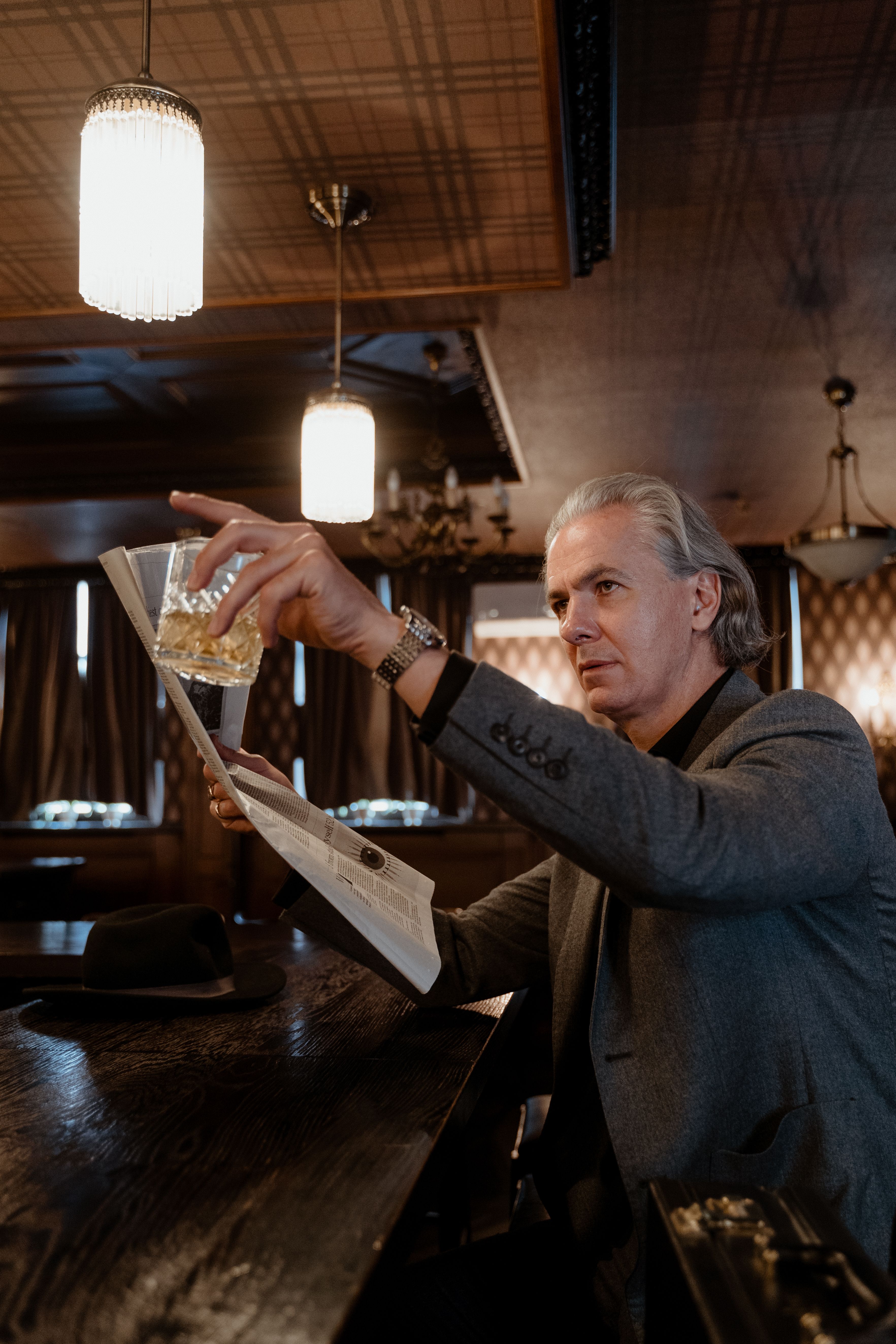 Business Man Drinking in a Bar · Free Stock Photo