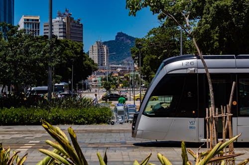 Free stock photo of brasil, christ the redeemer, electric train