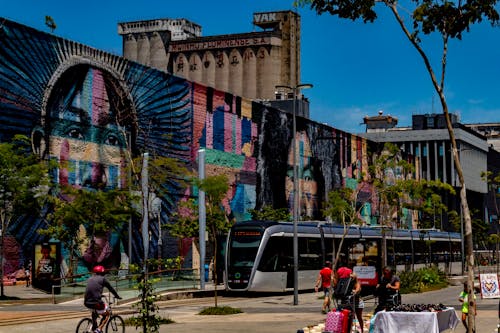 Free stock photo of art, brasil, electric train