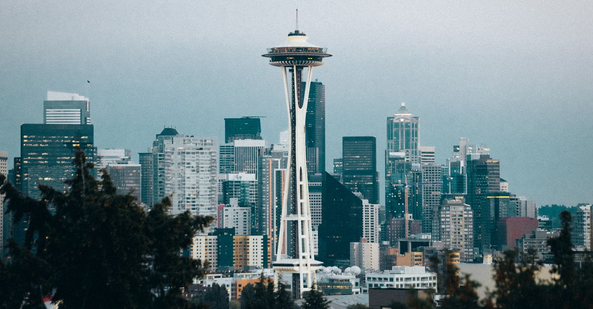 Iconic Seattle skyline featuring the Space Needle during the day.