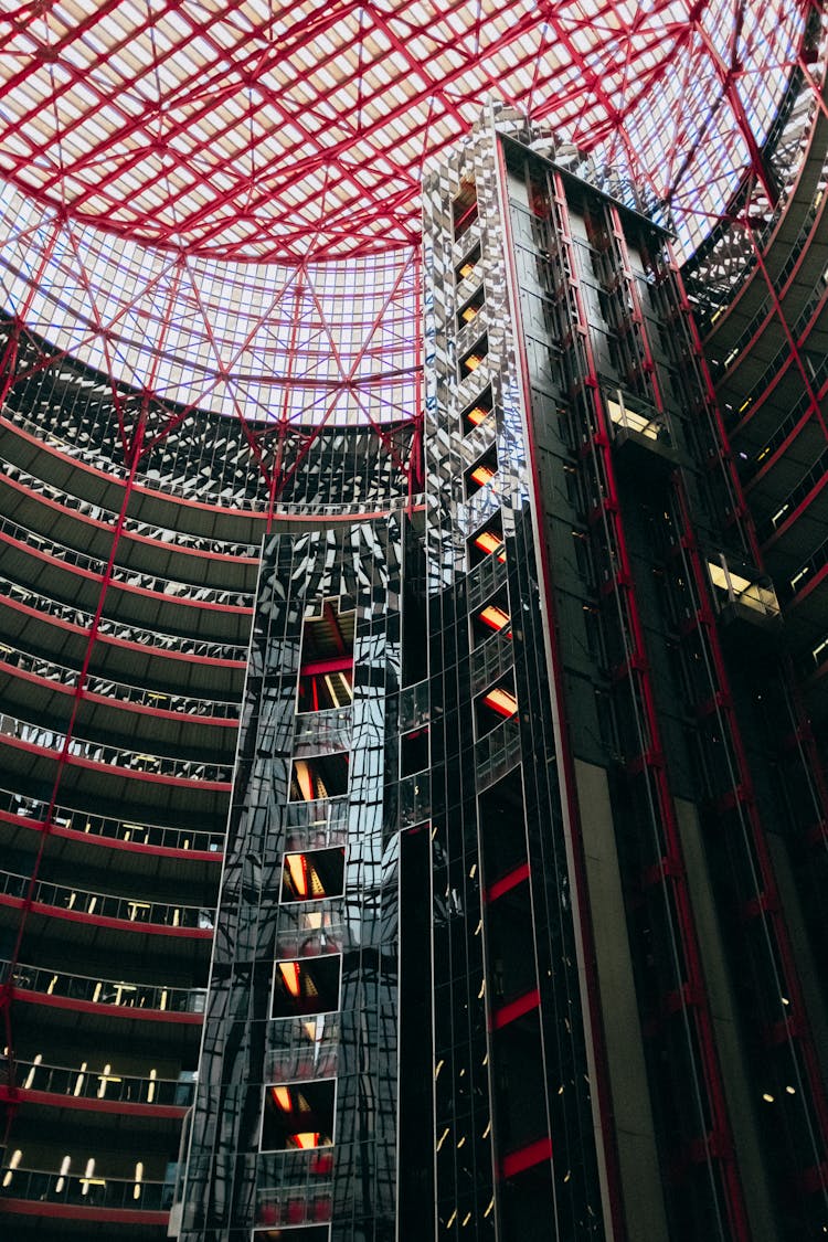 Red And Black Building Interior