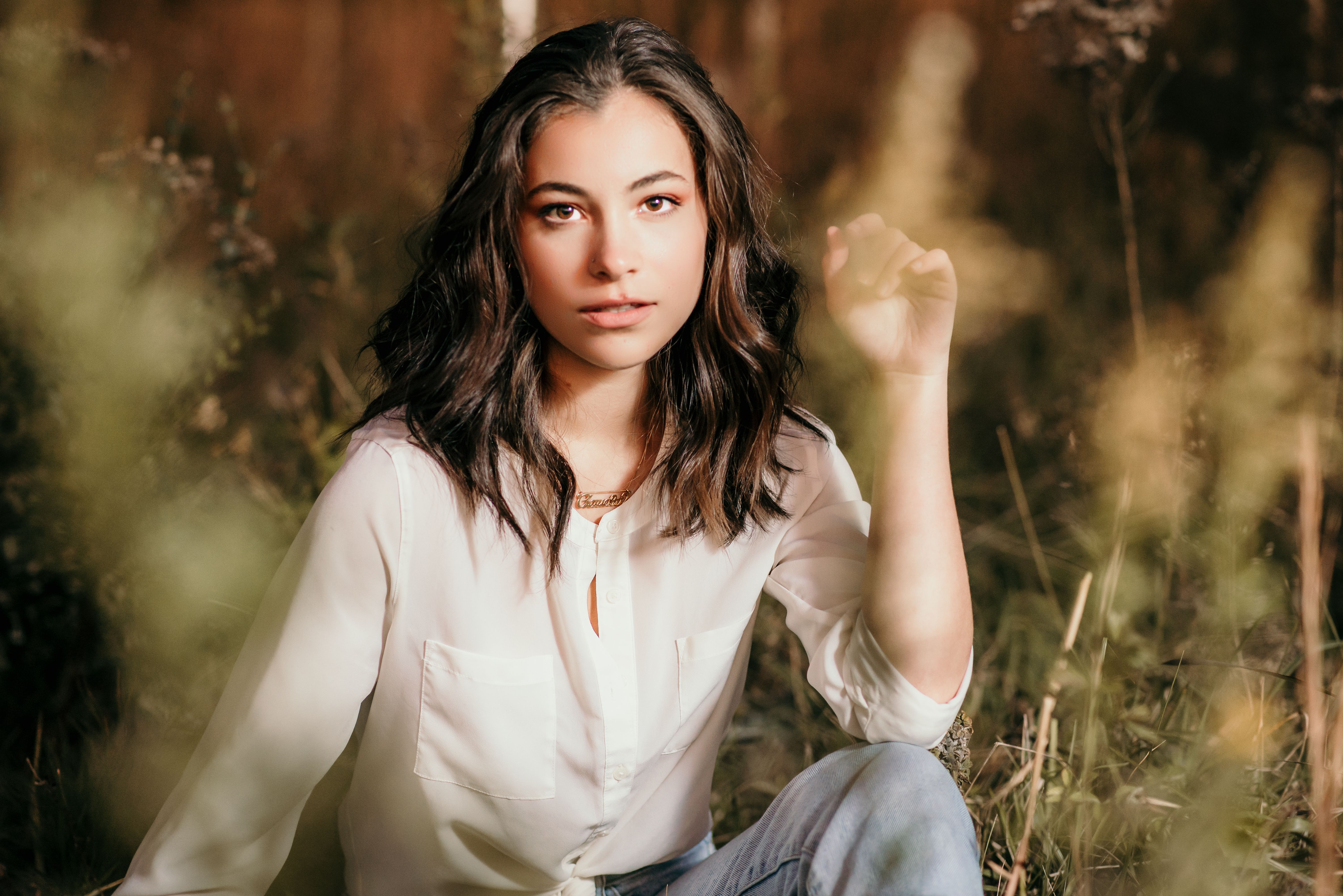 A Woman in White Long Sleeve Shirt · Free Stock Photo