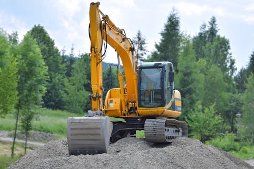 Imagine de stoc gratuită din arbori, construcție, excavator