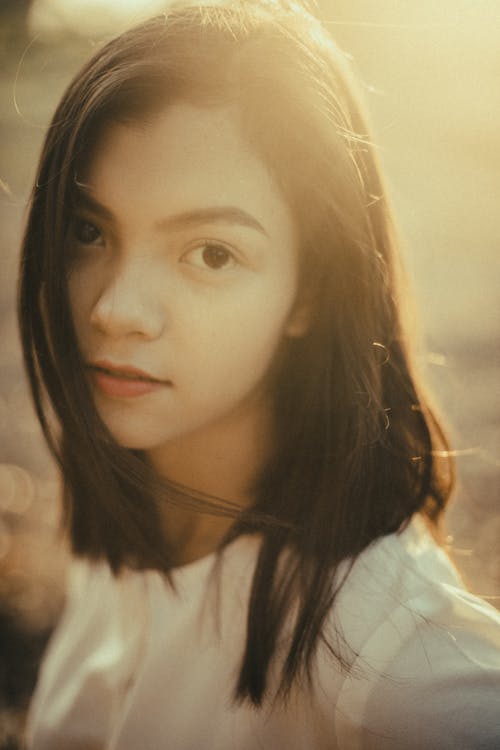 Portrait of a Girl with Brown Hair