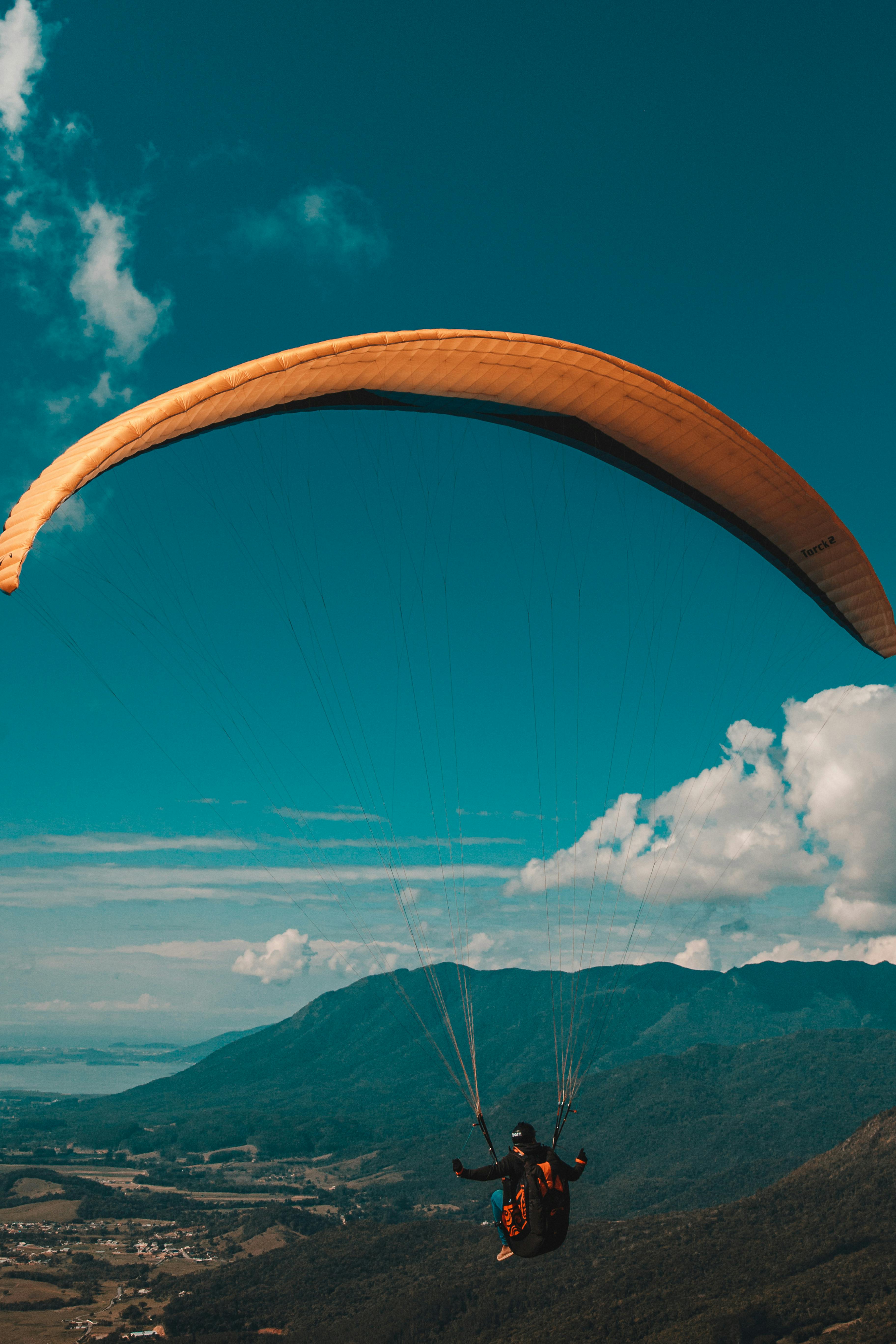 Experience the thrill of paragliding over breathtaking Brazilian landscapes in Santo Amaro da Imperatriz.