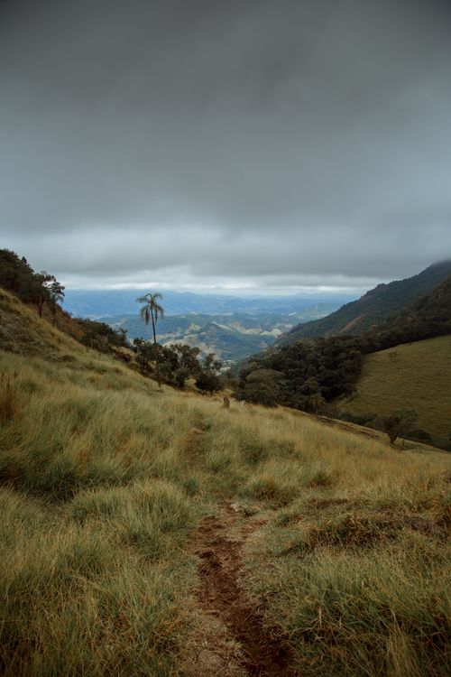 Free Explore the lush hillsides of Andradas, Brazil, with sweeping views and a cloudy sky. Stock Photo
