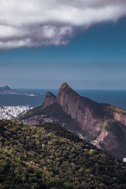 Views In Brazil Aerial View of the Mountains in Brazil · Free Stock Photo