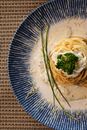 Pasta Dish on White Ceramic Plate