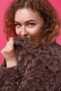 Woman in Brown Fur Coat