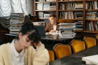 A Man Sitting at the Table
