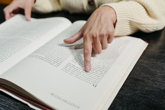 A Person Reading a Book