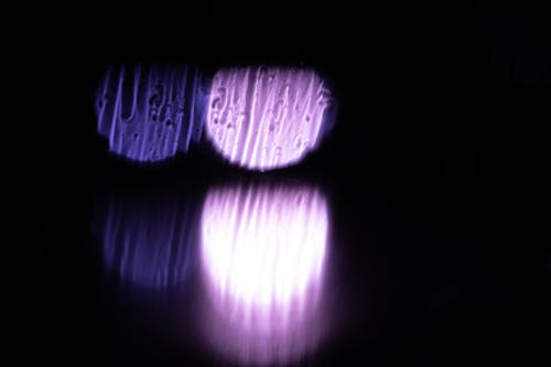 Free Purple and Blue Light on Dark Background Stock Photo