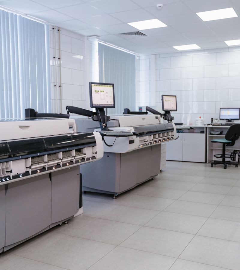 Modern biyoteknoloji laboratuvarı