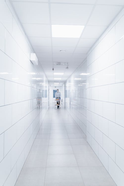 Medical Professional walking in a Hallway