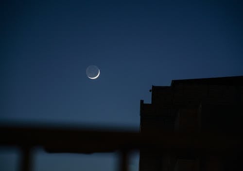 คลังภาพถ่ายฟรี ของ จันทรา, ซิลูเอตต์, พื้นหลังดวงจันทร์