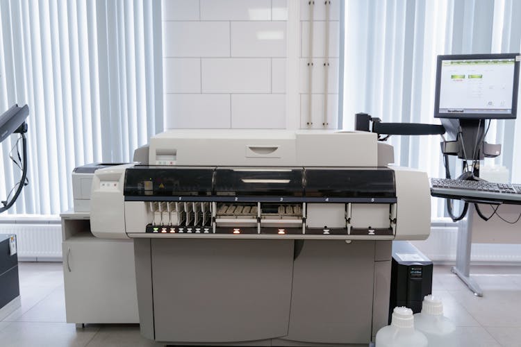 Printer And A Computer In An Office