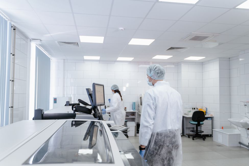 medical research laboratory setting