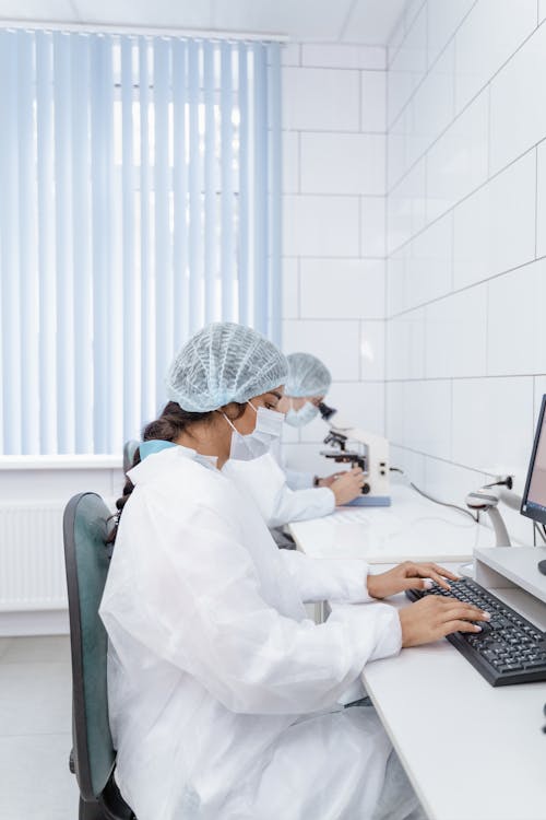 Scientist Working at a Laboratory