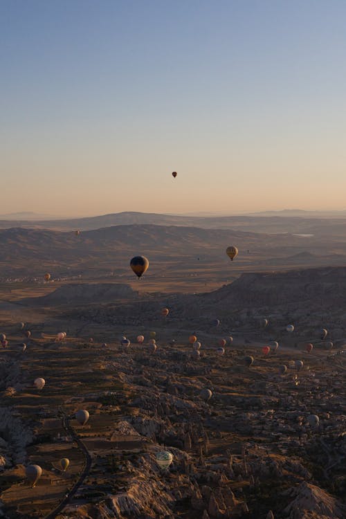 Foto stok gratis balon udara panas, cappadocia, kalkun