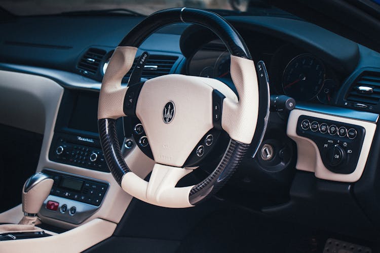 Luxurious Interior Of A Maserati Car