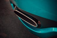 Blue and Silver Car Bumper