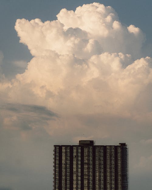 White Clouds over a Building