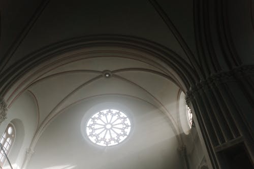 Low Angle Shot of a Dome Ceiling