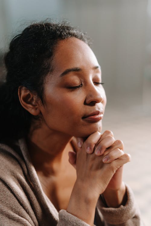 Free Woman Praying Stock Photo