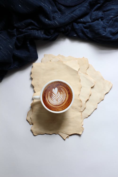 A Hot Coffee with Latte Art