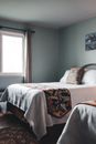 White Bed Linen on Bed