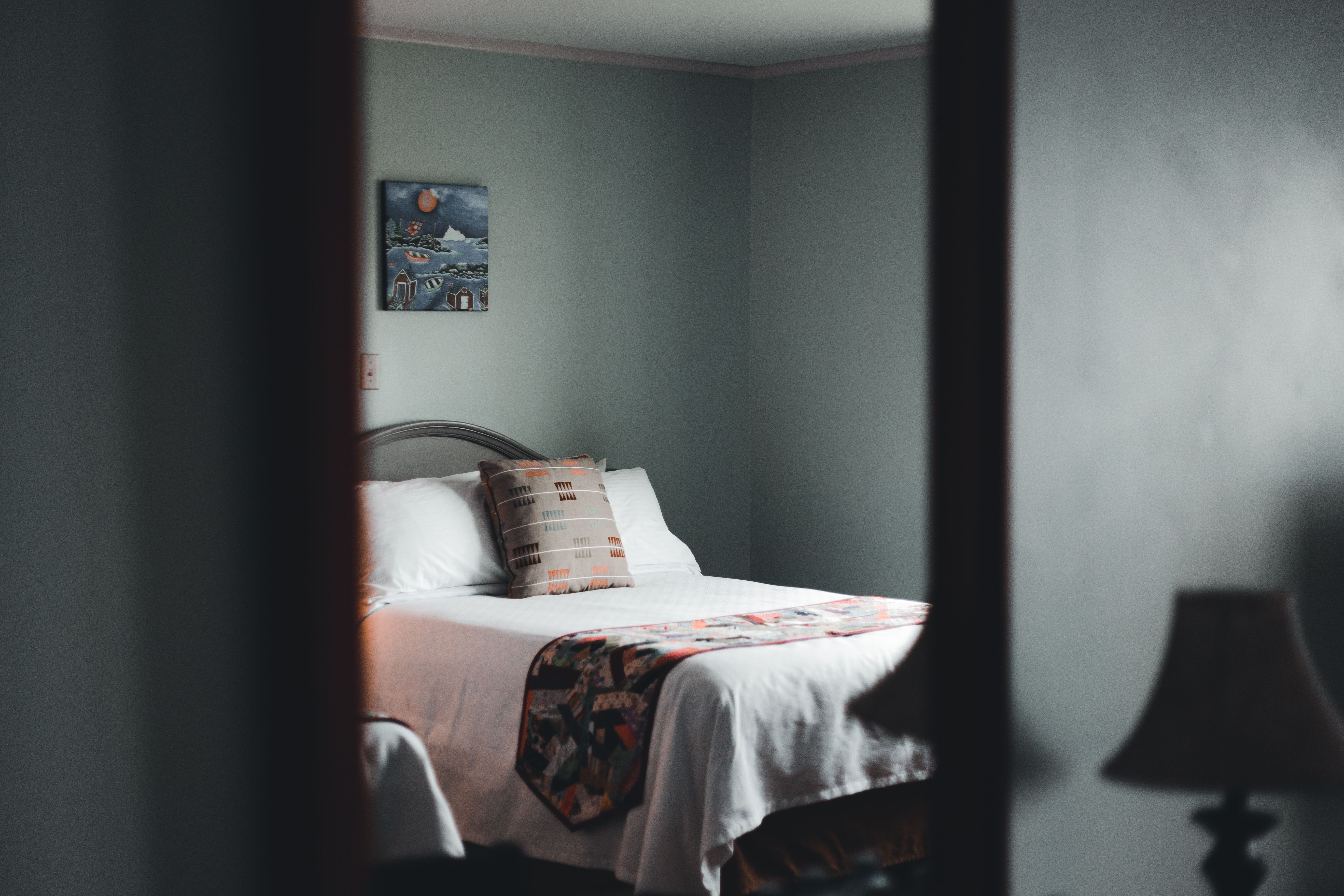 A Bedroom with Partition · Free Stock Photo