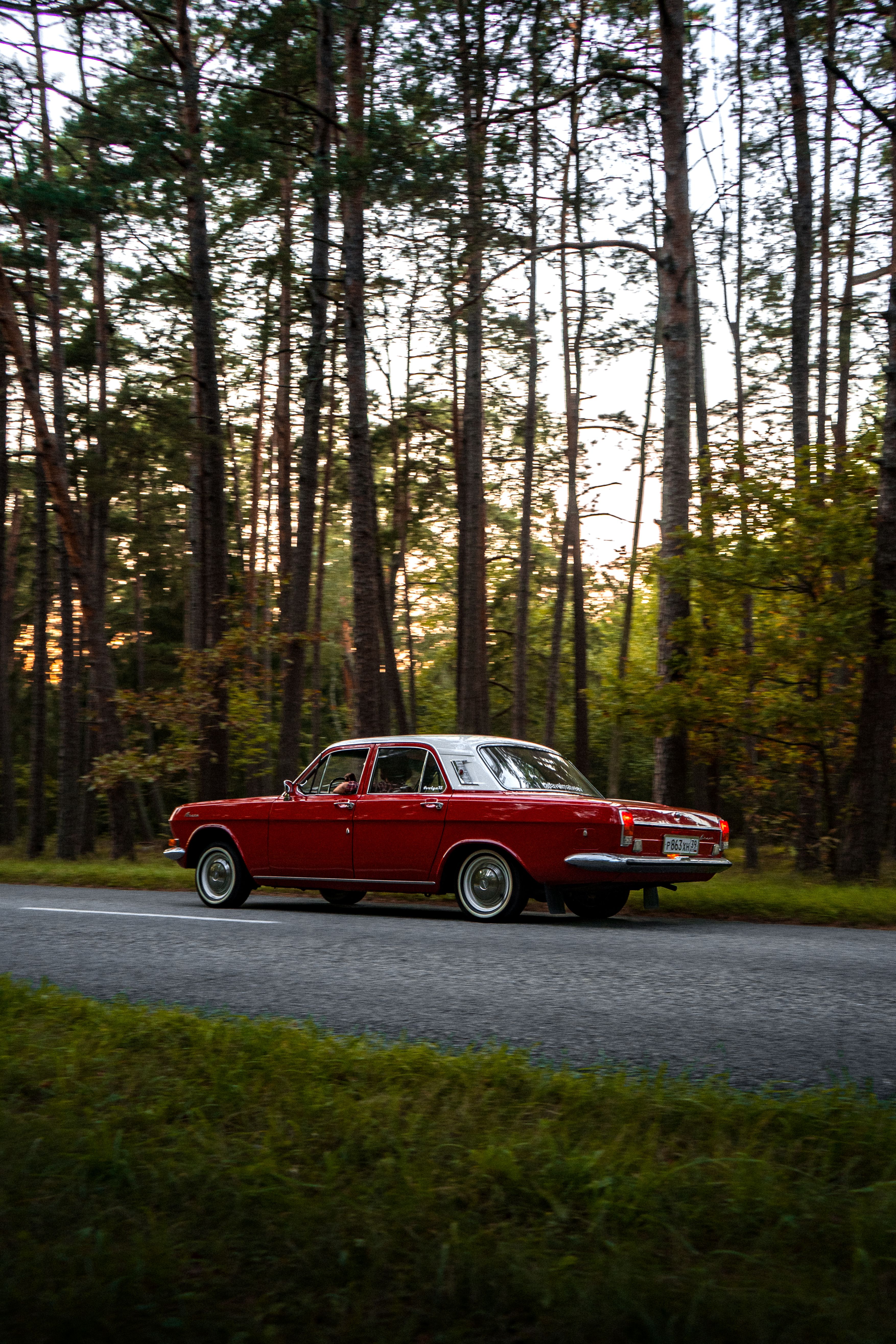 Classic Car on Road · Free Stock Photo