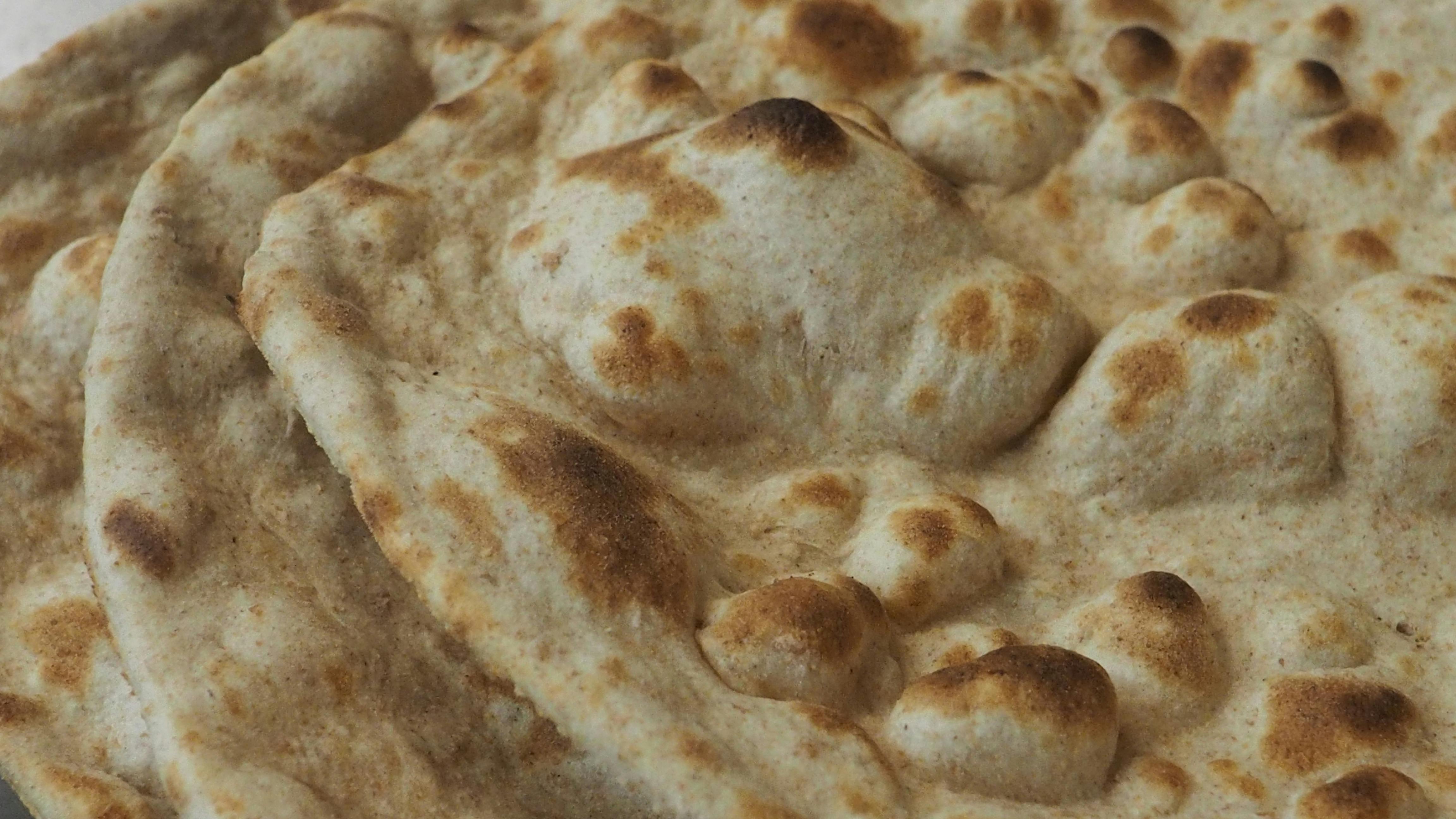 Free stock photo of air bubbles, bread, cooking naan bread