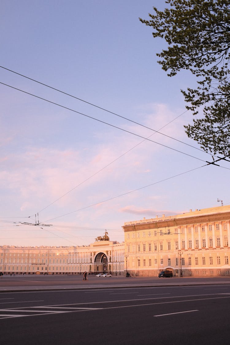 Administration Building On City Street