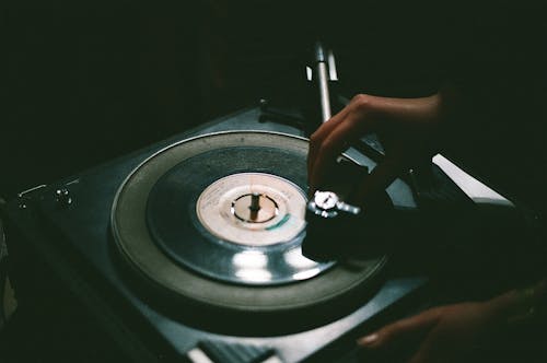 Close-up Photo of Vinyl Record Player 