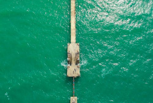 Gray Concrete Bridge Dock