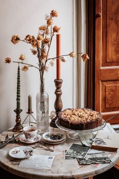 White Flowers in White Ceramic Vase
