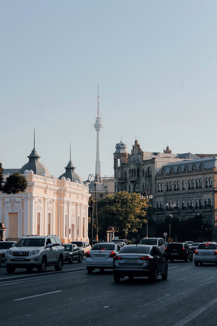 Traffic On Streets In Baku