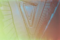 Low Angle Shot of a Staircase