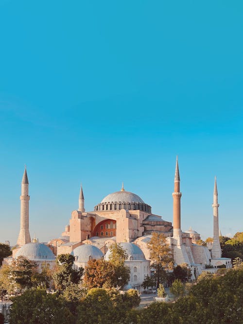 The Hagia Sophia Museum Under Blue Sky