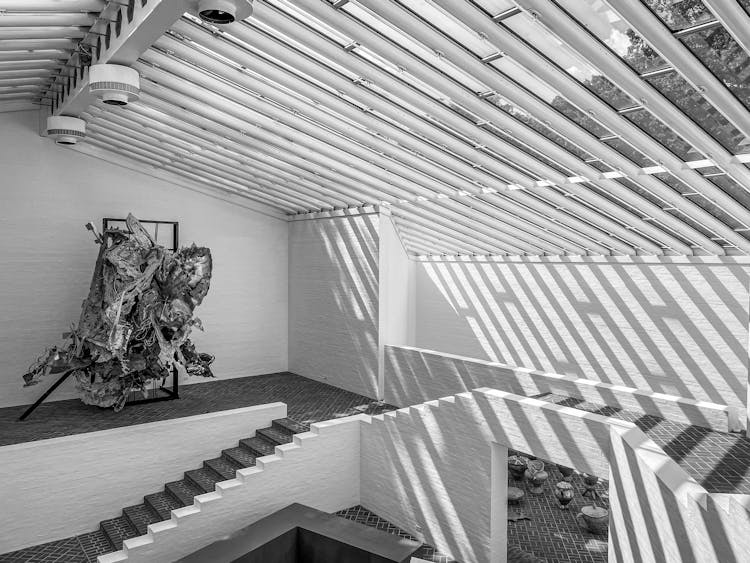 The Interior Of Sculpture Gallery Of The Glass House In New Canaan Connecticut, United States