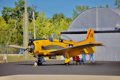 Photo of a Yellow Aircraft 