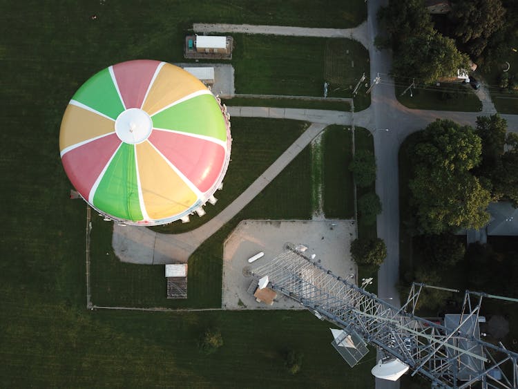 Aerial View Of A Tower 