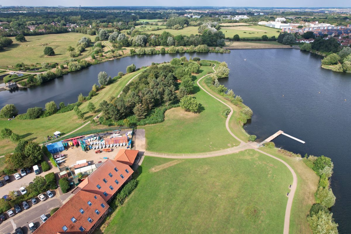 Aerial view of Milton Keynes
